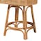 Baxton Studio Bella Modern Bohemian Natural Brown Rattan Counter Stool 228-13090-ZORO - alternate 4